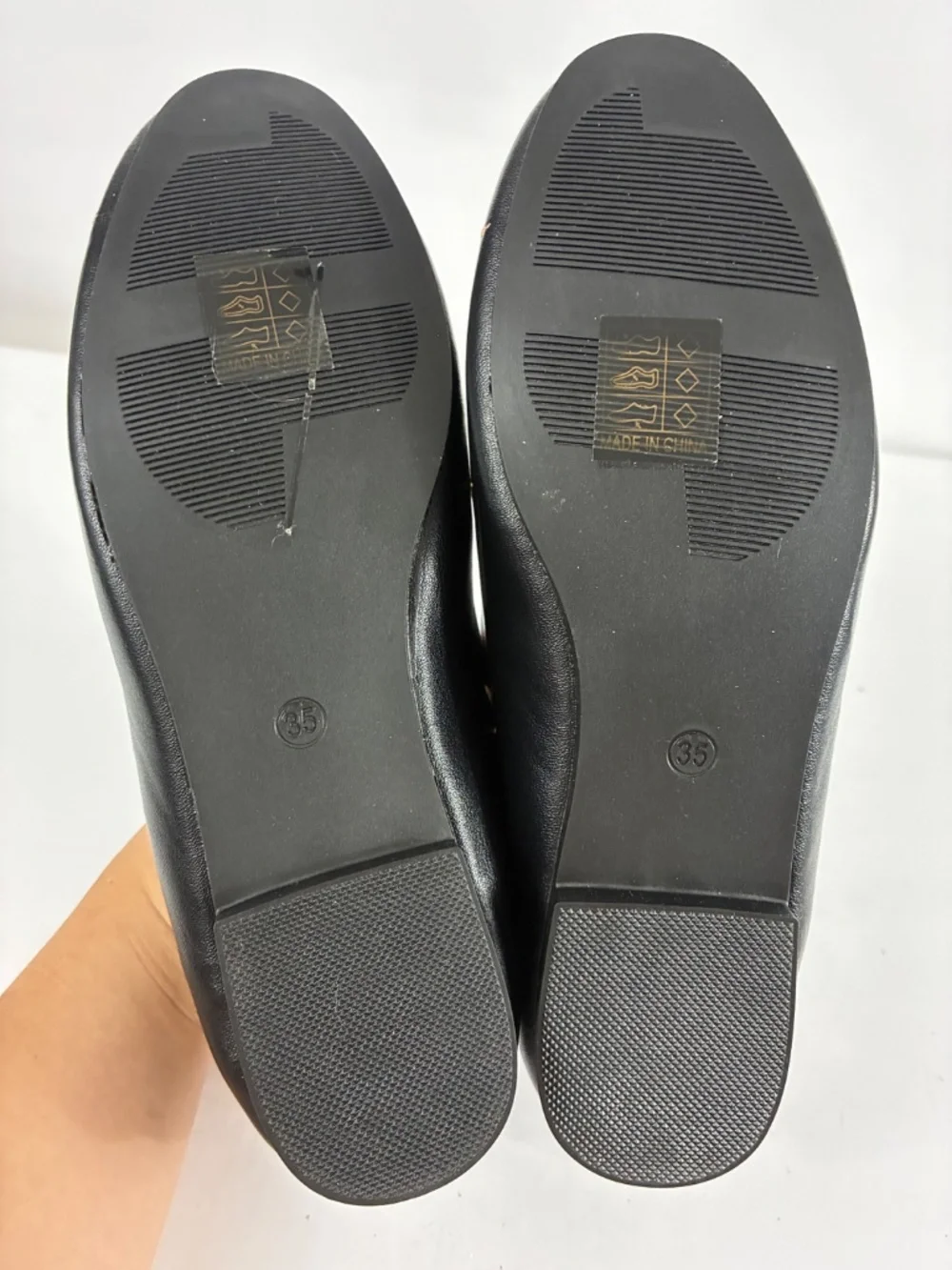 Bat Star Embroidered Loafers Black Horsebit Flat Slip On Shoes Smooth Leather